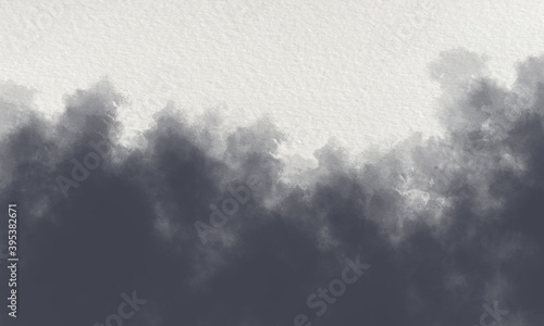 vapor watercolor background on white canvas