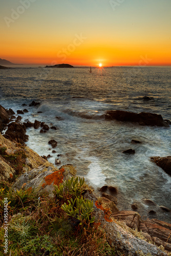 sunset from the cliffs of Monteferro photo