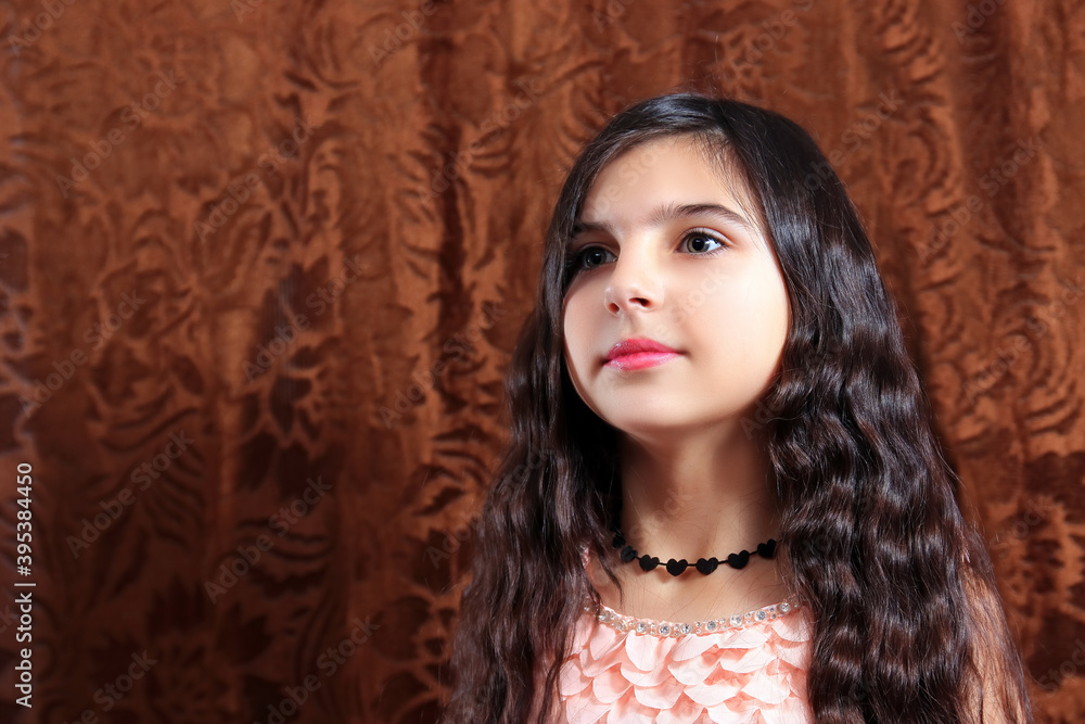 Fototapeta premium portrait of a child with makeup
