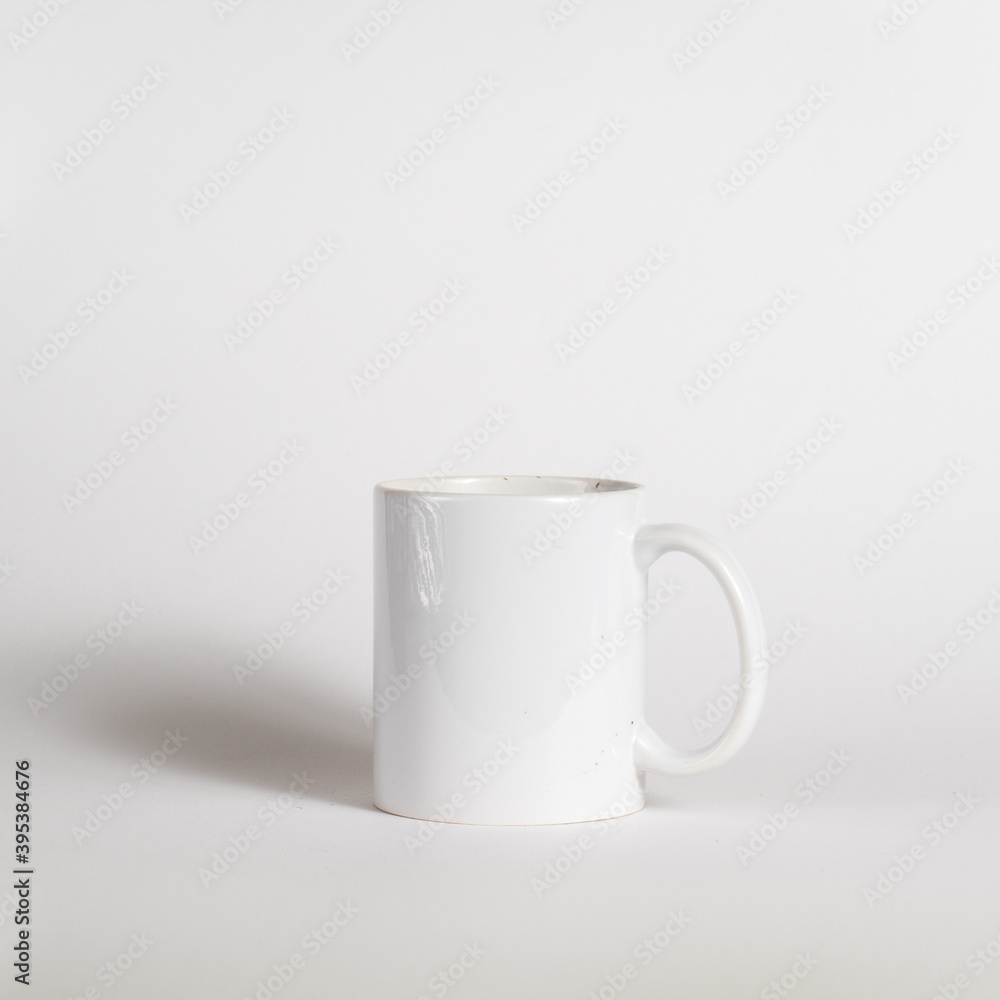Fototapeta premium cup for coffee or hot chocolate on white background