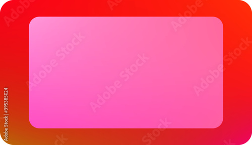 Vector frame editable web design backgrounds. Gradient colors horizontal banner mockup, creative yellow and red colours design with blank framework 