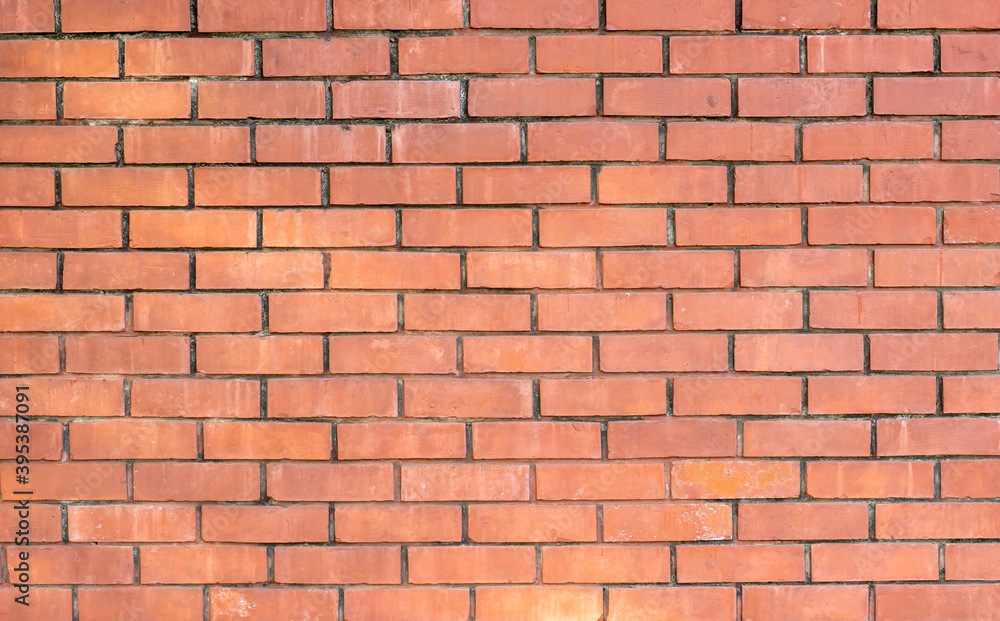 Red brick pattern, brick wall closeup look Red brick pattern, brick wall closeup look