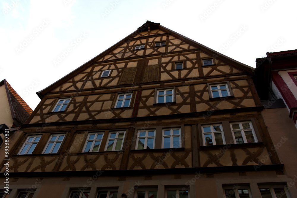 Timbered house in Bacharach, Germany. Traditional german architecture.