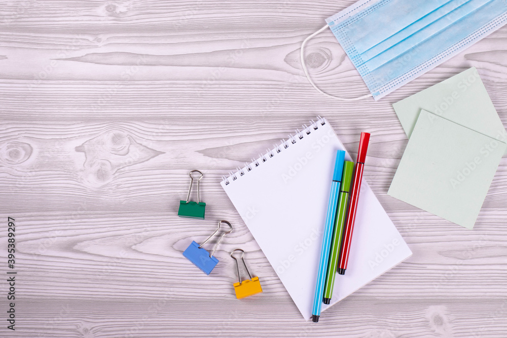 different stationary items as the means of educational or working process during pandemia times different stationary items as the means of educational or working process during pandemia times