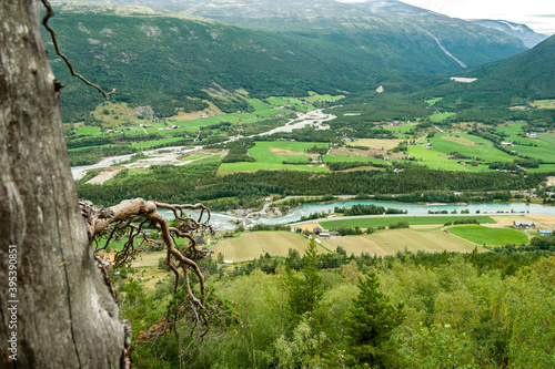 Beautiful Landscape around Otta river near Fossbergom, Garmo, Norway, Scandinavia photo
