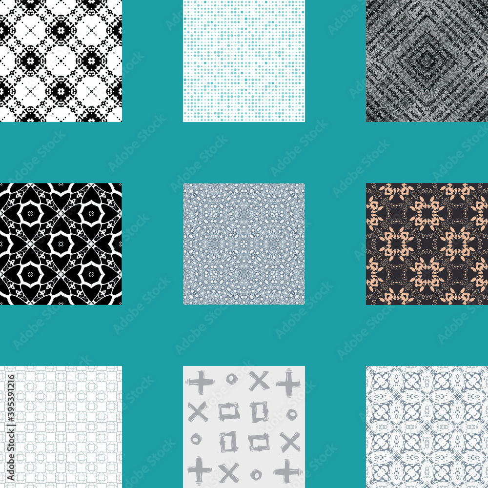 Seamless Orient Background pack of 9