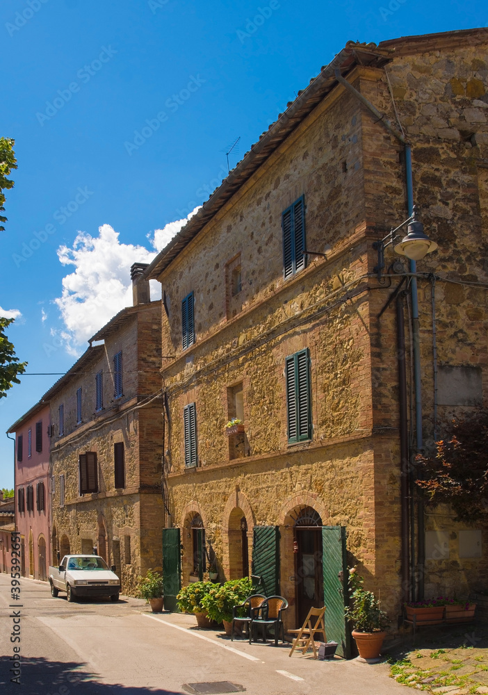 Residential buildings in the historic medieval village of Vescovado di Murlo in Siena Province, Tuscany, Italy
Residential buildings in the historic medieval village of Vescovado di Murlo in Siena Province, Tuscany, Italy