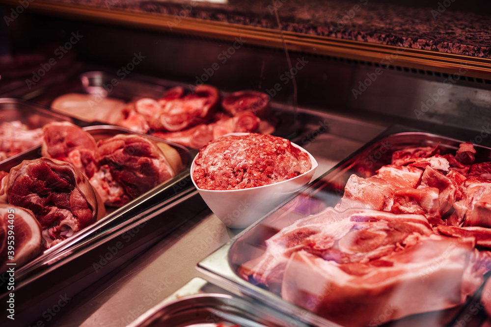 Fotografie Modern butcher shop