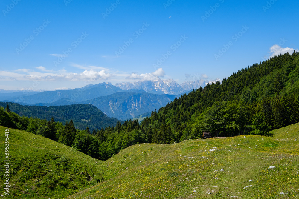 Struska mountain in Slovenian alps