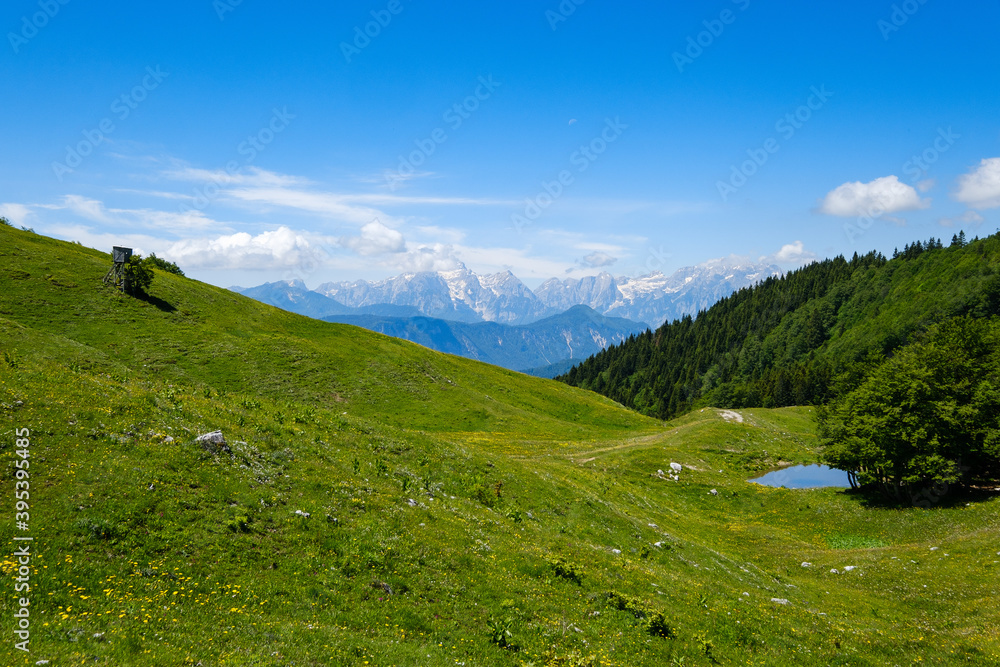 Struska mountain in Slovenian alps