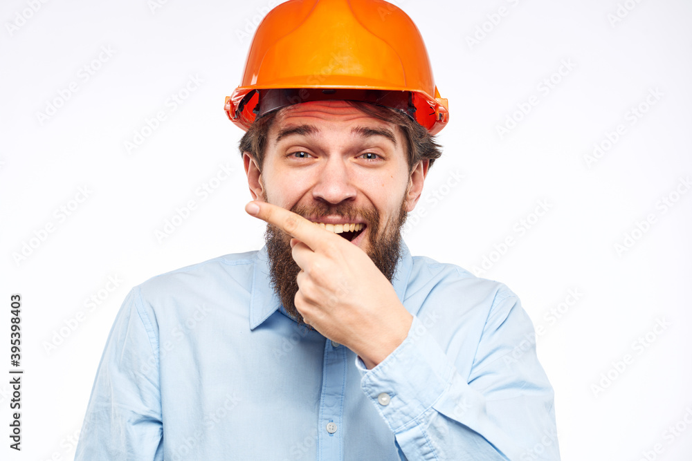 emotional man in work uniform gesturing with his hands an official construction professional emotional man in work uniform gesturing with his hands an official construction professional