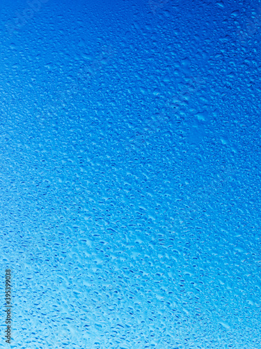 Wet blue surface