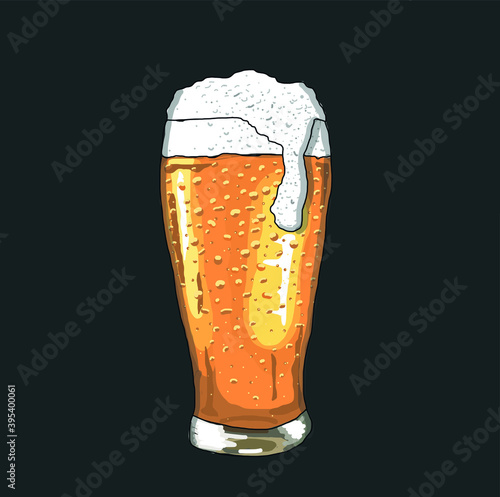 Beer Glass Drawing