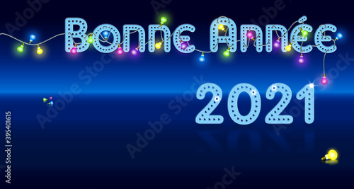 @2021 @Bonne Année @Meilleurs Voeux @an  @Bleu  photo