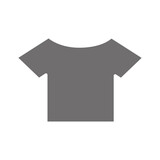 shopping clothes shirt commerce in silhouette style icon