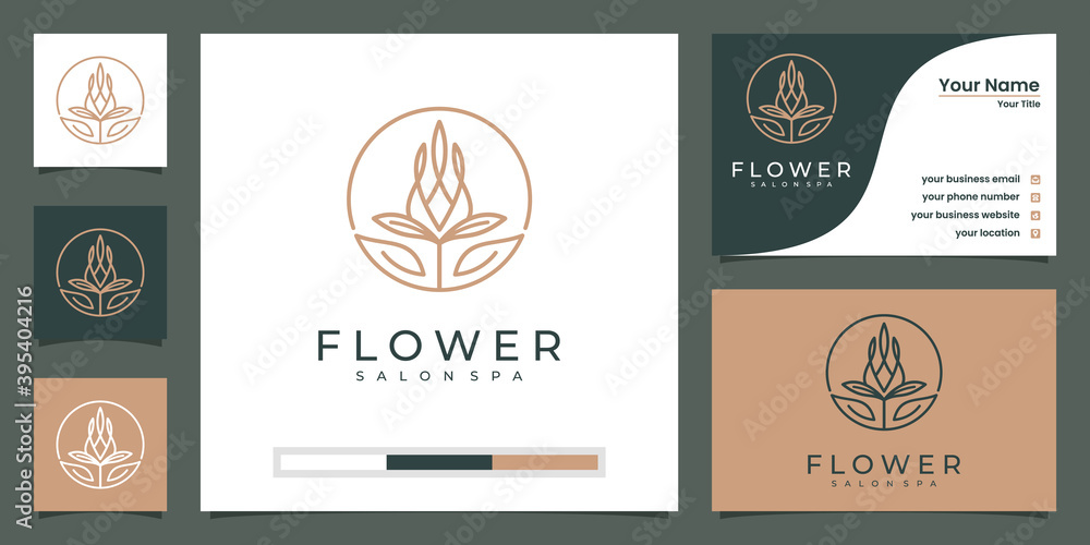 Naklejka premium Minimalist elegant flower rose luxury beauty salon,fashion,skincare,cosmetic,yoga and spa products.