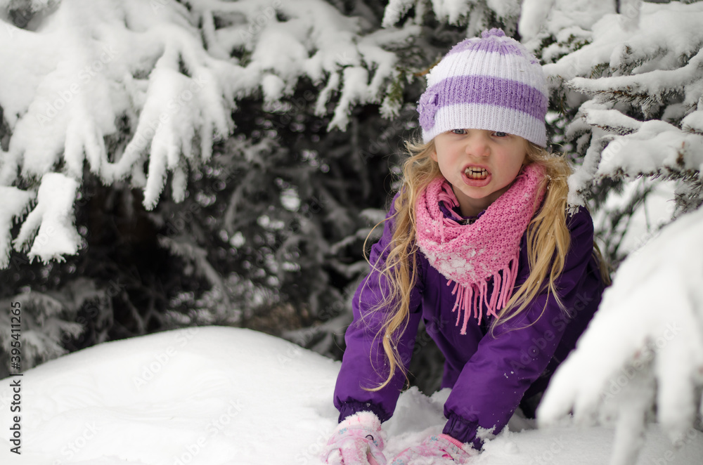 child and winter time having good time child and winter time having good time