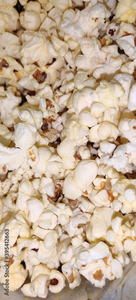 Salted popcorn in a plate Salted popcorn in a plate