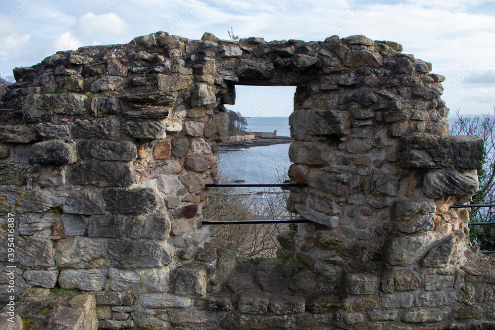 Ruins of the old castle Ravenscraig, Kirkcaldy, Scotland
