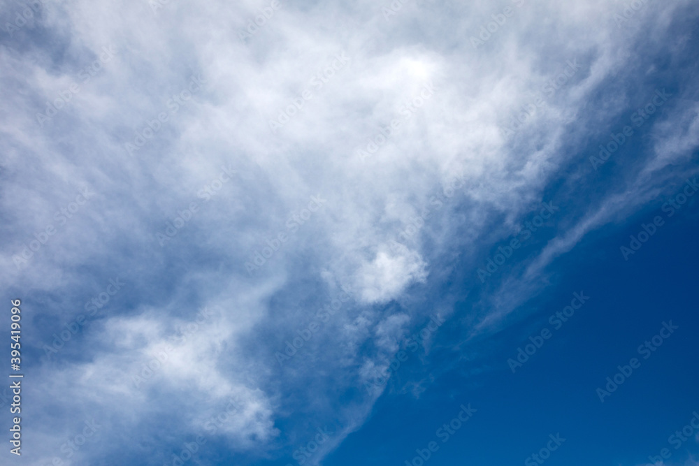 The vast blue sky and clouds sky