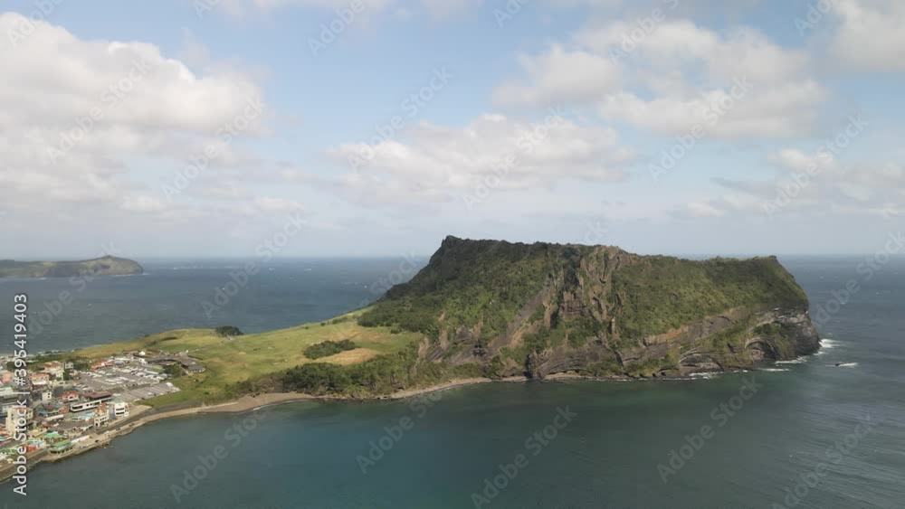 4K Aerial View of Seongsan Sunrise Peak (성산일출봉) and Udo (우도), Jeju Island 4K Aerial View of Seongsan Sunrise Peak (성산일출봉) and Udo (우도), Jeju Island