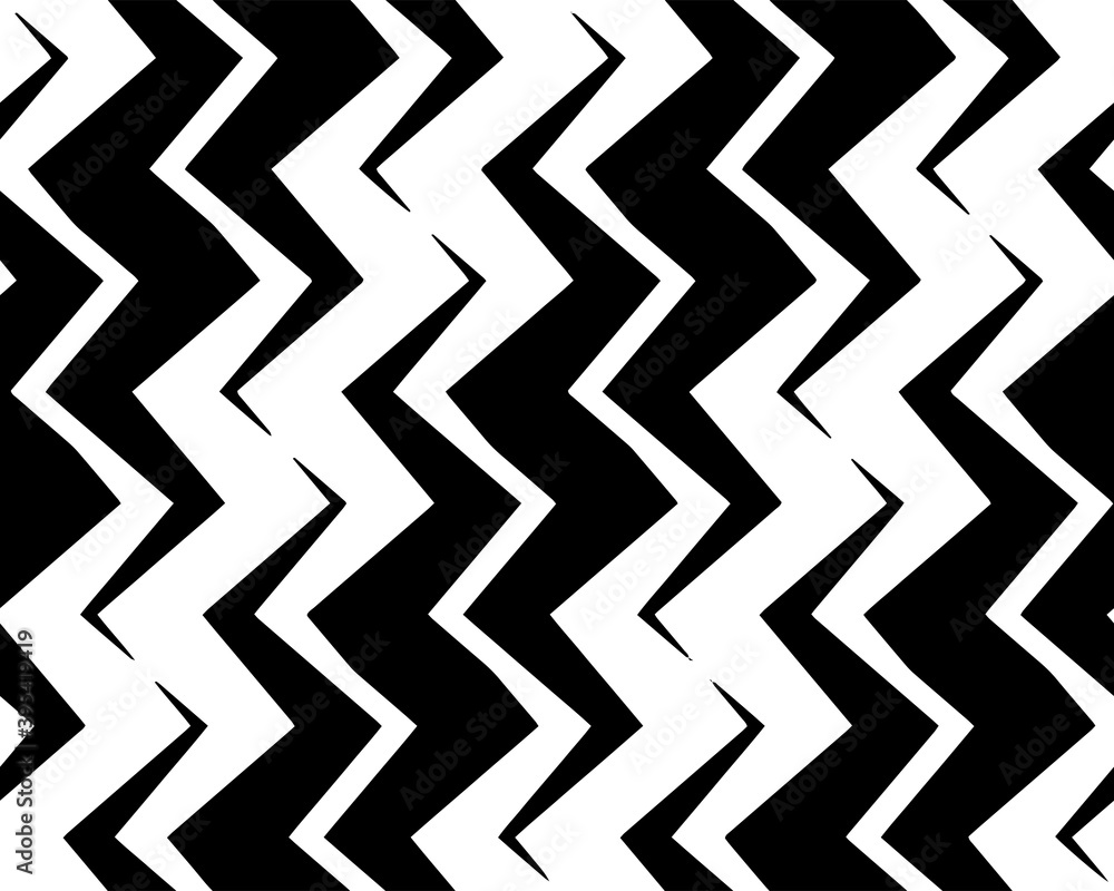 Full seamless black white texture pattern for decor and textile fabric print. Abstract zigzag model design for fashion and home design. Full seamless black white texture pattern for decor and textile fabric print. Abstract zigzag model design for fashion and home design.