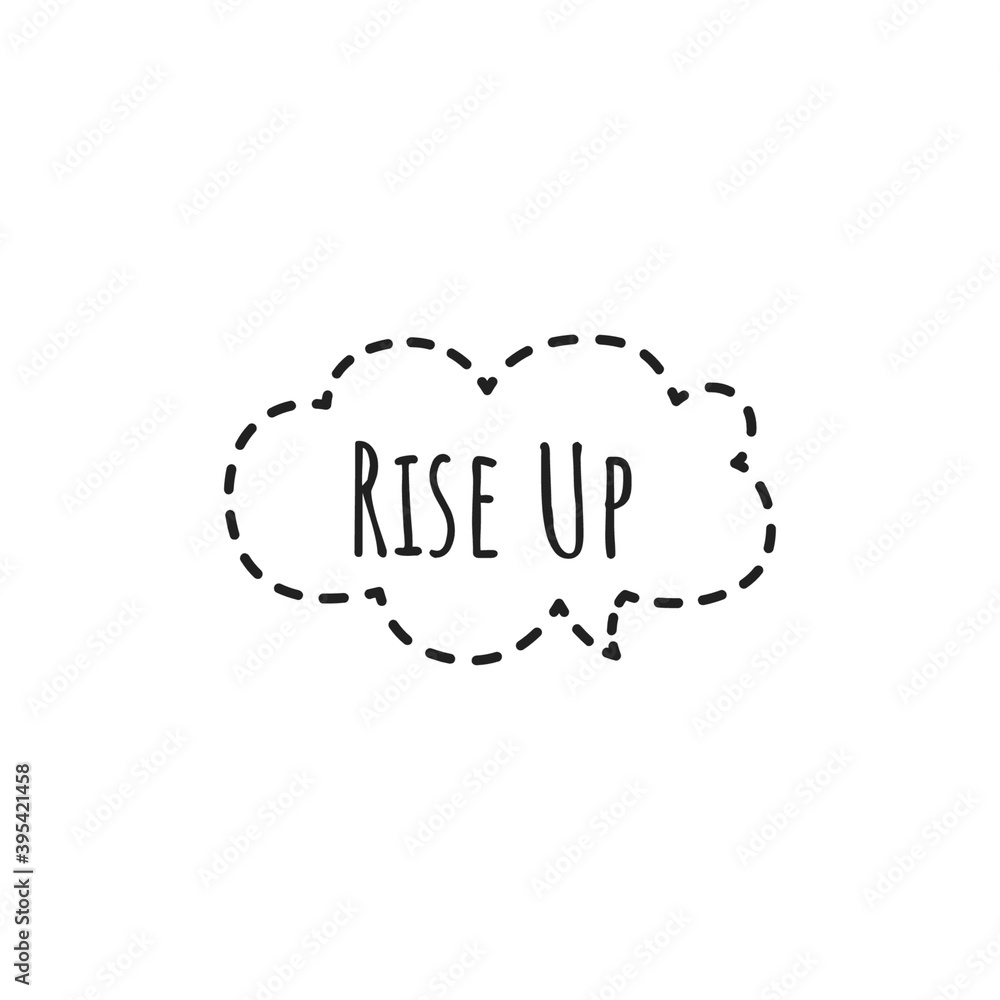 ''Rise up'' Lettering ''Rise up'' Lettering