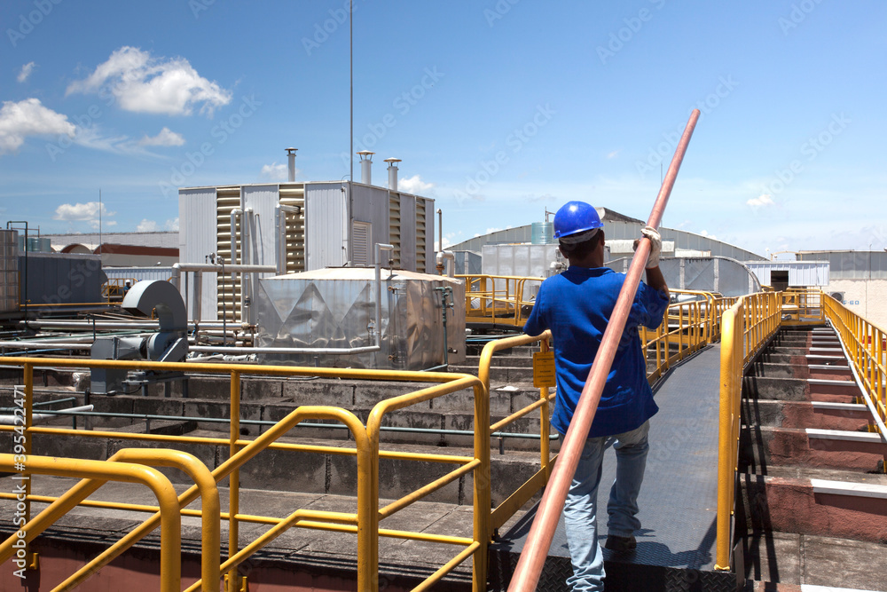 construction workers at work