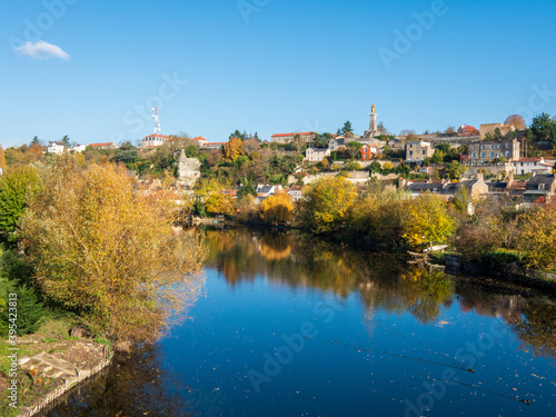 Cityscape of Poitiers, a city located in west-central France. It is a commune and the capital of the Vienne department and the historical centre of Poitou. Vienne river.
