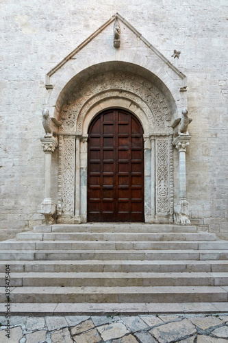 Entrance gate to the Cathedral of Bisceglie Apulia Puglia Italy © Philippe