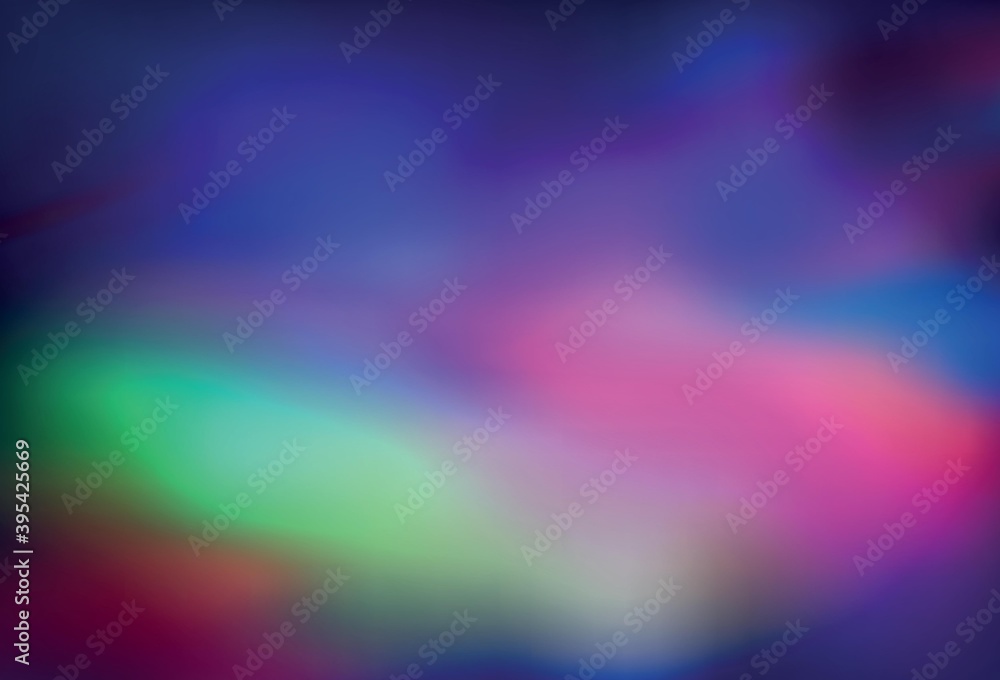 Fototapeta premium Light Multicolor vector glossy abstract background.