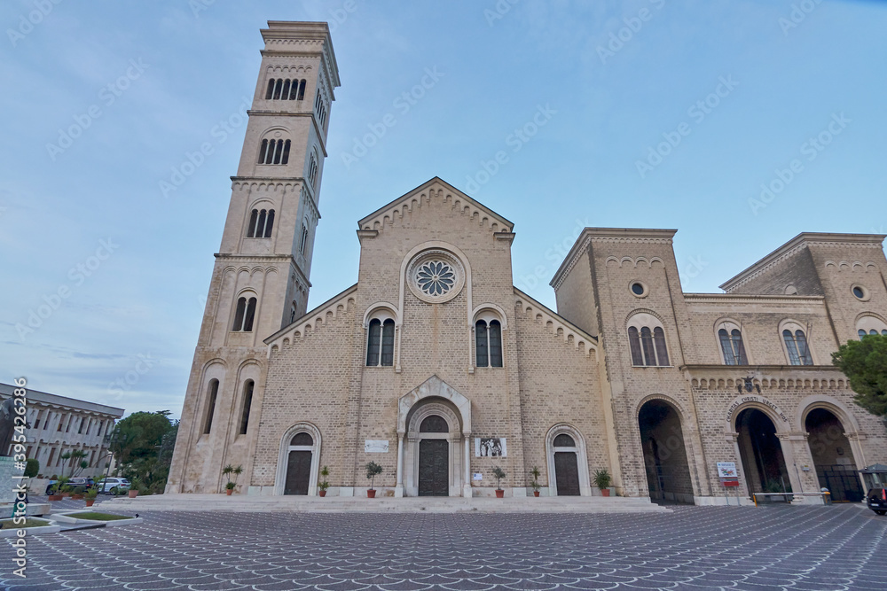 Basilica Di San Giuseppe - Saint Josephs Basilica shot during the blue hour in Bisceglie Apulia Italy
