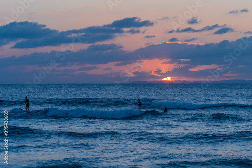 sunset surf

