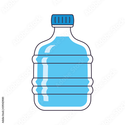 Big water bottle isolated icon
