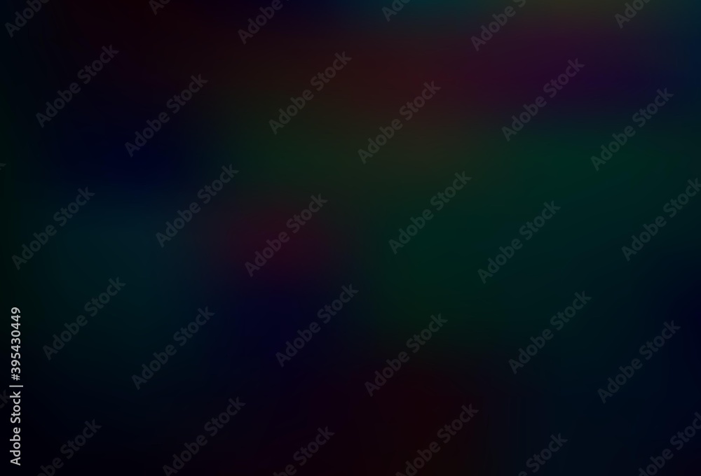 Fototapeta premium Dark Gray vector blurred shine abstract texture.