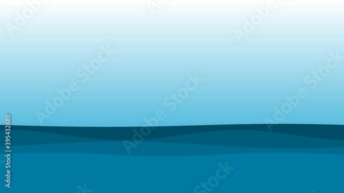 Abstract Cartoon Sea Ocean Water Surface