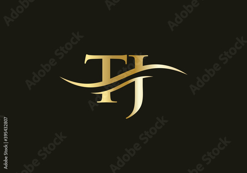 Premium Vector TJ Logo. Beautiful Logotype for luxury branding. T J Elegant and stylish logo design