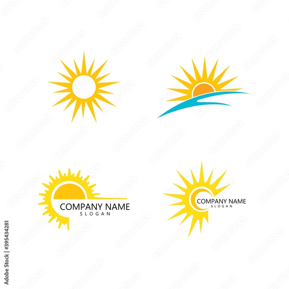Fototapeta premium sun illustration logo