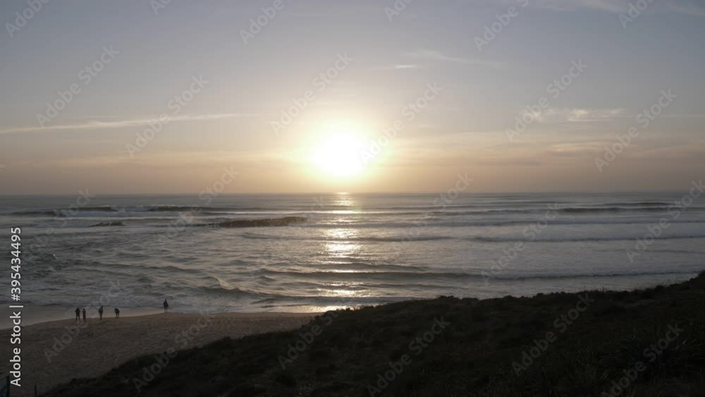 beautiful beach sunset view from cliff 4k beautiful beach sunset view from cliff 4k
