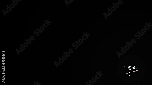 Random Firefly Shapes Fairies Insects Bouncing Flitting Flying Around Frame