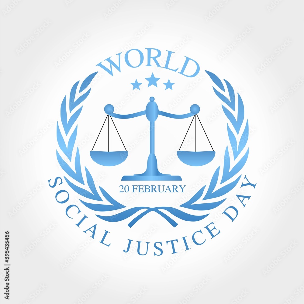 World Social Justice Day Vector Illustration. Suitable for Greeting Card, Poster and Banner. World Social Justice Day Vector Illustration. Suitable for Greeting Card, Poster and Banner.