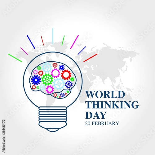 World Thinking Day Vector Illustration. Suitable for Greeting Card, Poster and Banner.