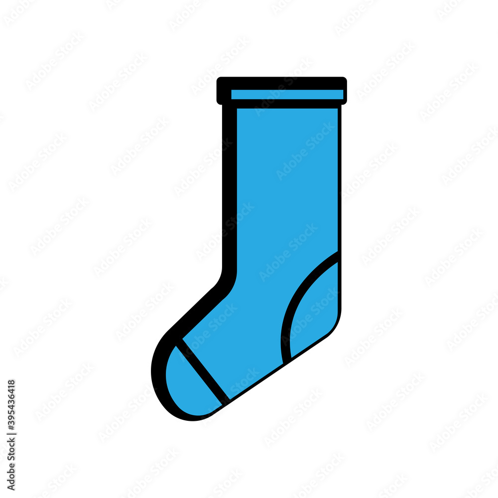 Winter socks flat icon. winter symbol. simple design editable. design vector illustration Winter socks flat icon. winter symbol. simple design editable. design vector illustration