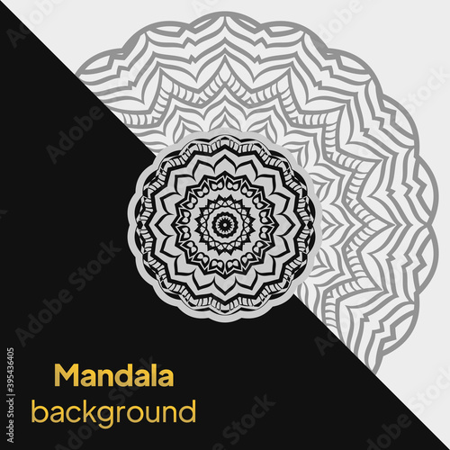 decorative background with an elegant mandala design. vector illustration