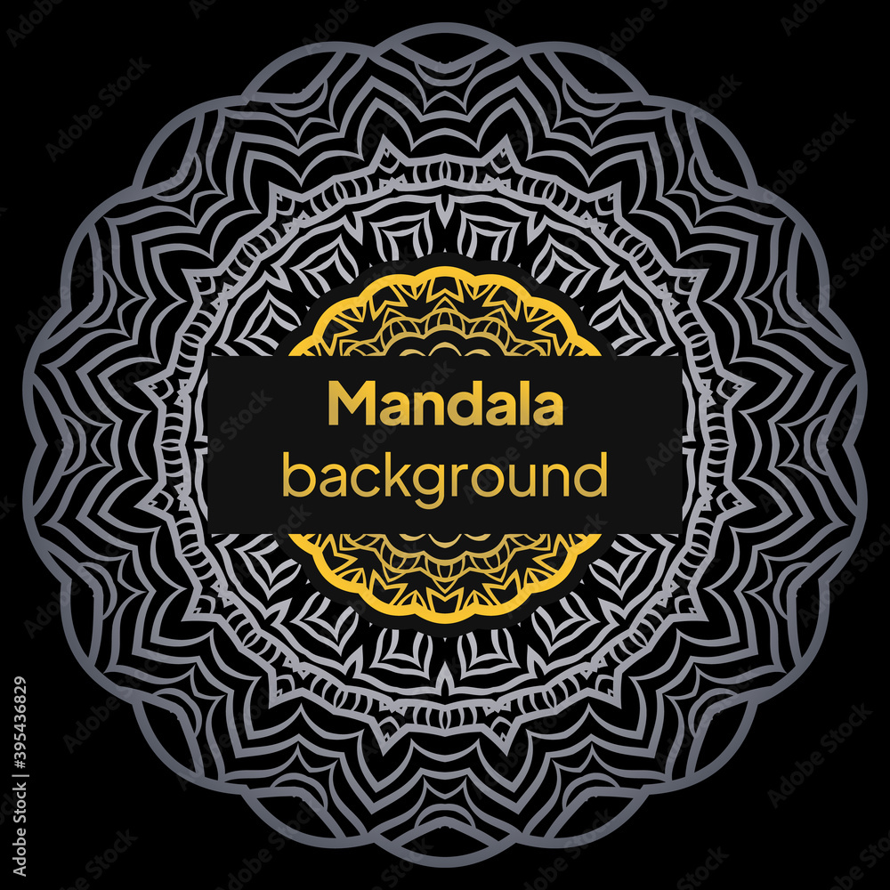 Indian floral paisley medallion pattern. Ethnic Mandala ornament. Vector illustration