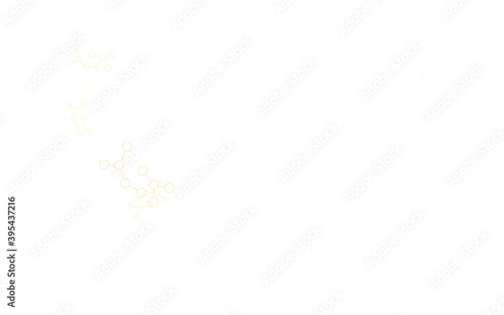 Light Green, Yellow vector texture with artificial intelligence concept.