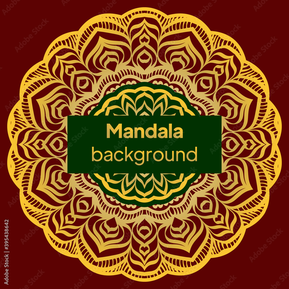 invitation with mandala design element. Square invite template. Luxury floral weave pattern. vector illustration invitation with mandala design element. Square invite template. Luxury floral weave pattern. vector illustration