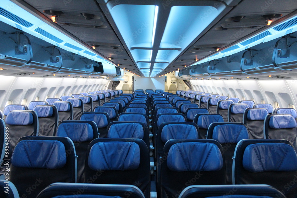 Fototapeta premium seats in an airplane