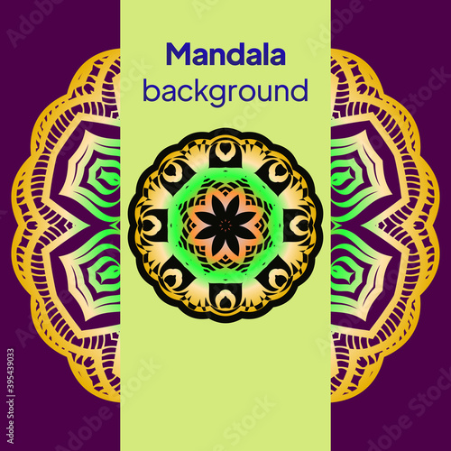 Flower Mandala. Vintage decorative elements. luxury wedding, beauty fashion concept, royal holiday party cards. Vector illustration