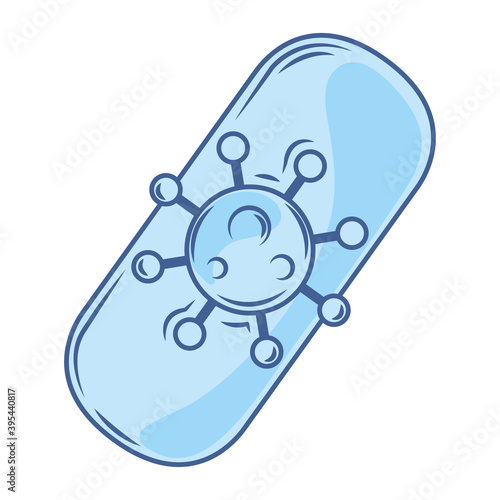 covid 19 coronavirus investigation medical research blue icon
